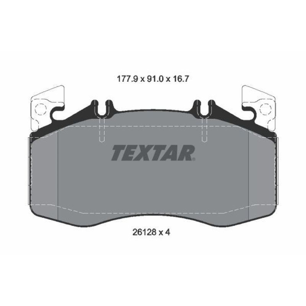 Колодки тормозные передние Mercedes A-class W177/ CLA-class C118 AMG 19- Brembo - 2612801 TEXTAR