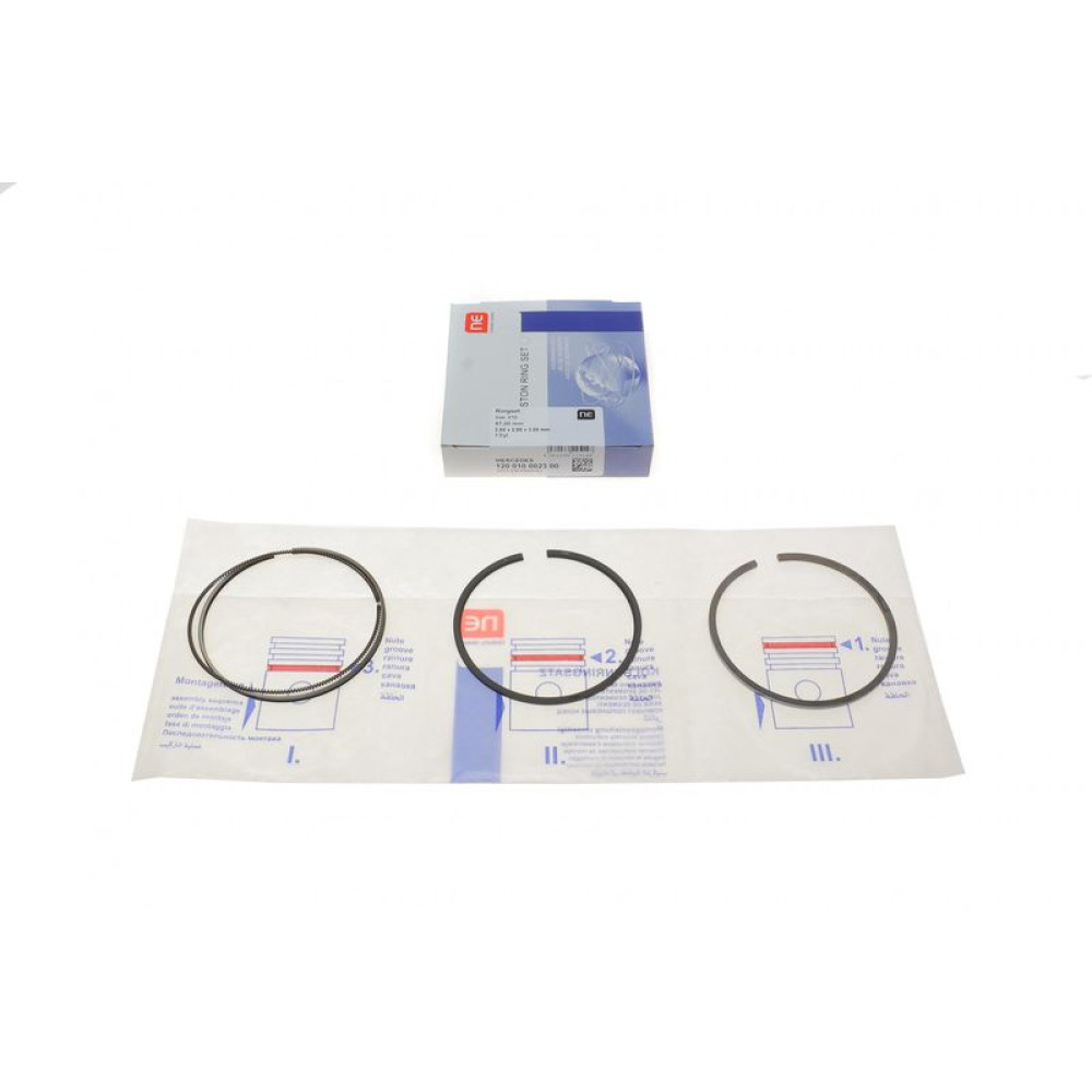 Кольца поршневые Mercedes E-class W124/W210 93-02 87mm/STD 2.5-2-3 1cyl = 8910480000 120 010 0023 00 NPR