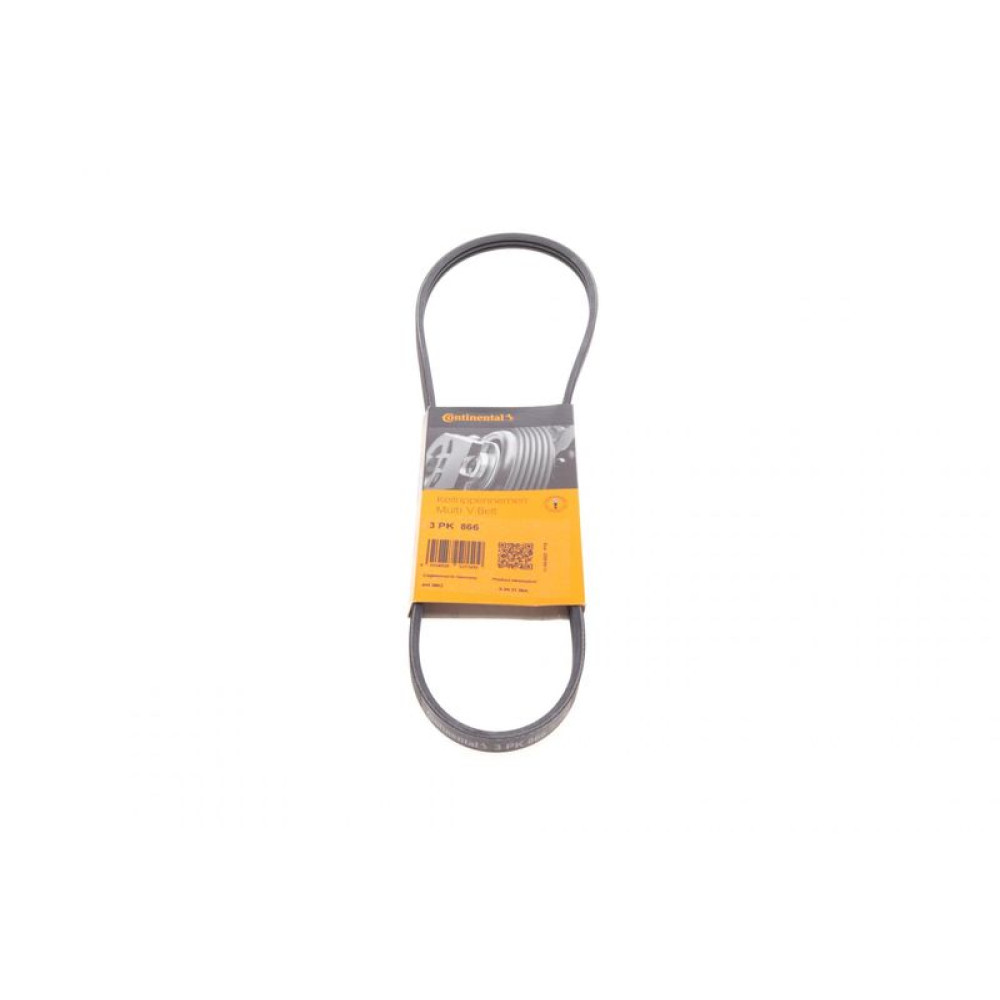 Ремень генератора Citroen Jumper/Peugeot Boxer 2.5D 96- 3PK866 CONTINENTAL