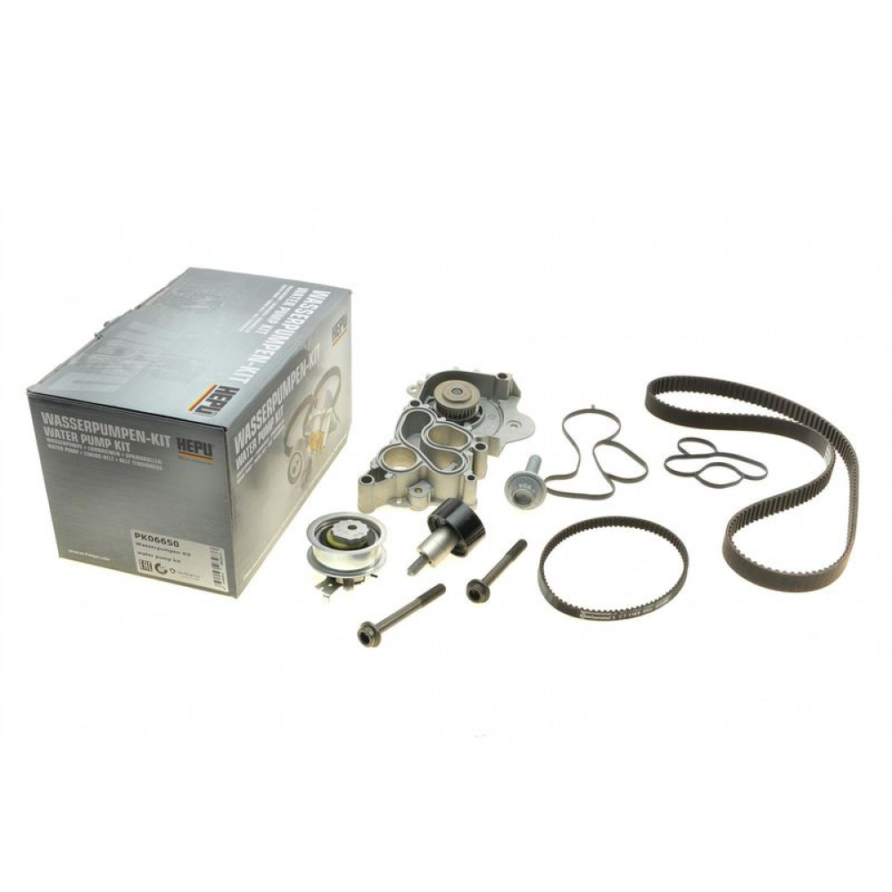 Комплект ГРМ + помпа VW Caddy/Golf/Skoda Octavia/Audi A1/A3 1.2/1.4TSI/TFSI 12- + ремінь помпи PK06650 HEPU