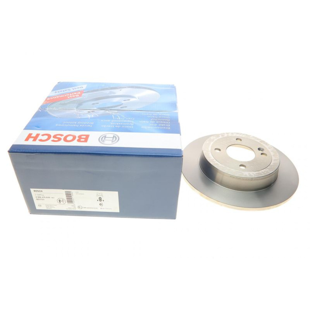Диск тормозной задний Hyundai Accent IV 10-/Kia Rio III 11- 262.1x10 - 0 986 479 A44 BOSCH