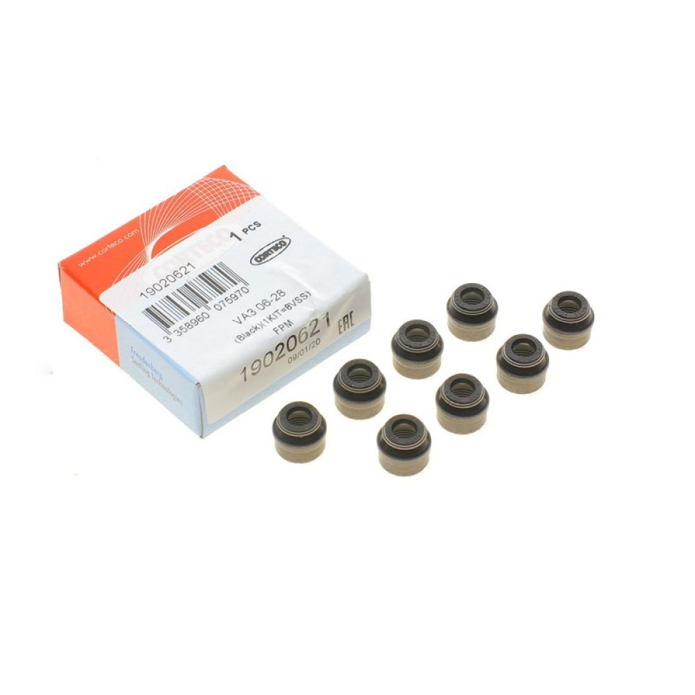 Сальник клапана Citroen Jumpy/Peugeot Partner/Renault Kangoo 1.5 dCi/2.0HDi 99- к-кт 8шт. 19020621 CORTECO