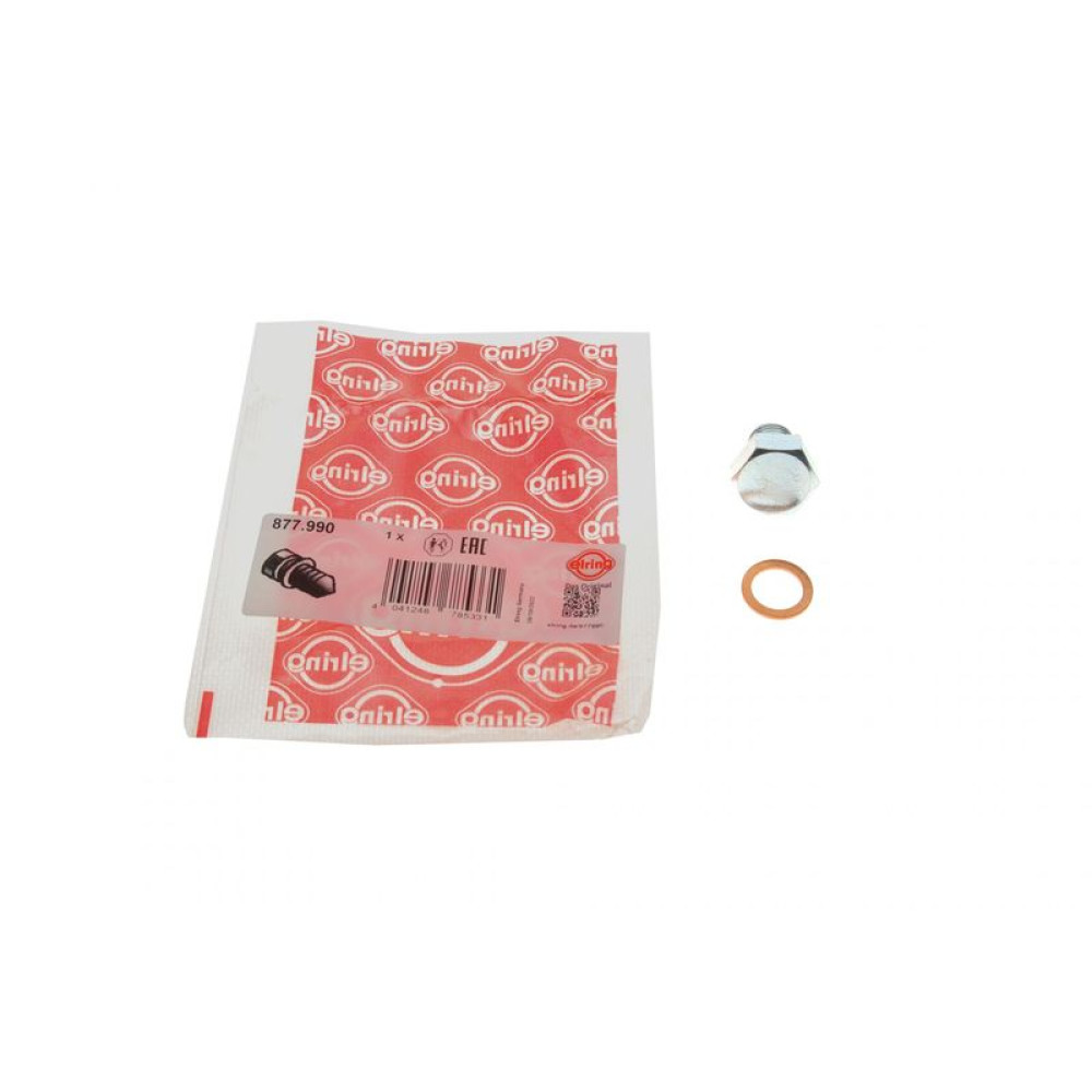 Болт зливу оливи + шайба Opel Combo 1.7 CDTI01- M14x1.5 877.990 ELRING