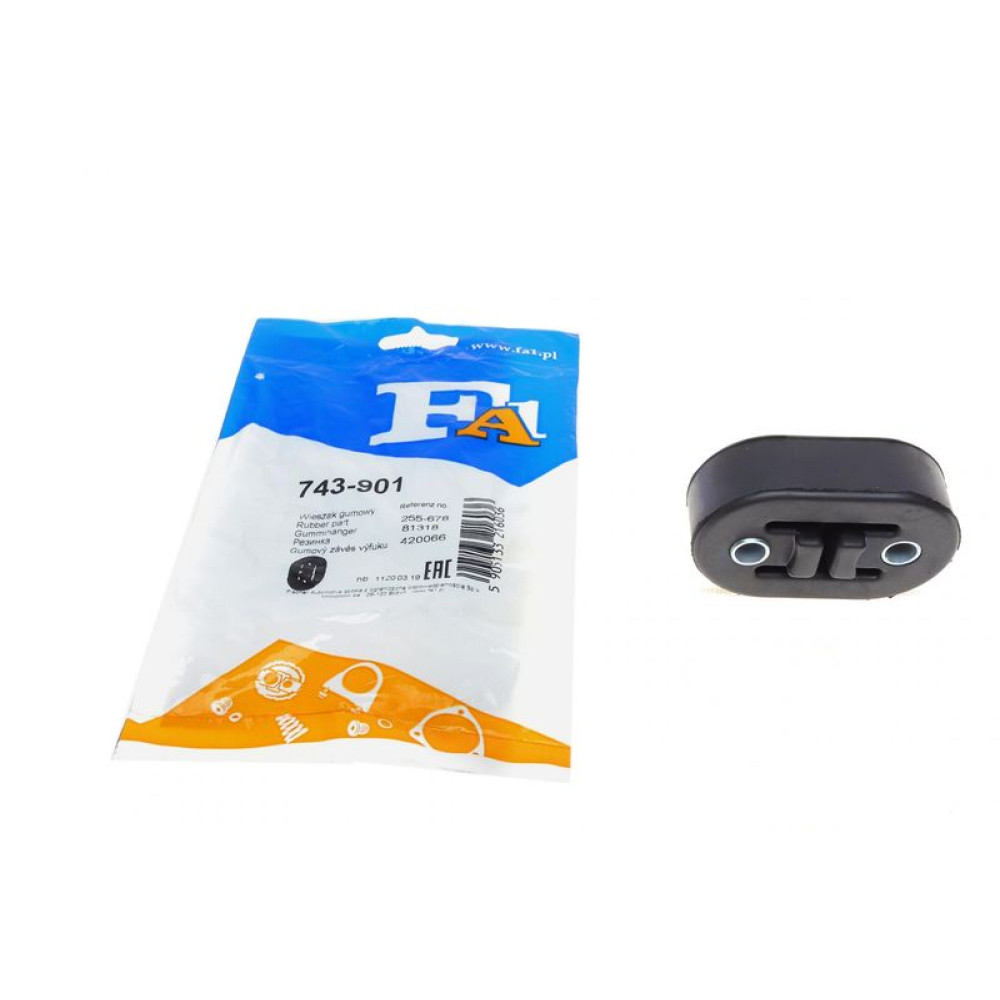 Гумка глушника Hyundai Santa Fe/Tucson2.0/2.2/2.7 CRDi 00-15/Kia Sorento 2.2 CRDi/GDI 09- 743-901 FA1