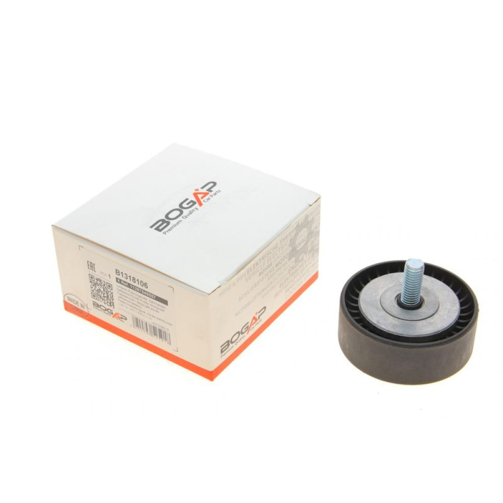 Ролик генератора BMW E60/65/66 4.0-4.5i 01- паразитний N62B44/B48 B1318106 BOGAP