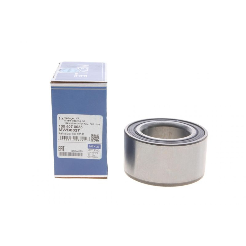 Підшипник ступиці передньої VW Caddy 1.9TDI 95-04 40x72x37 - 100 407 0035 MEYLE