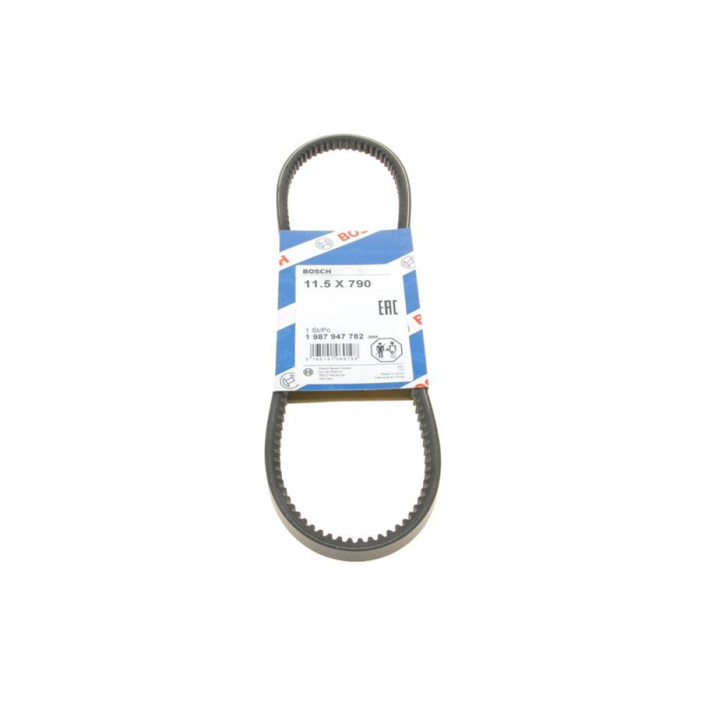 Ремень генератора Audi 100/200/VW Caddy II/Golf III/IV/Passat/Sharan -04 11.5x790 - 1 987 947 782 BOSCH