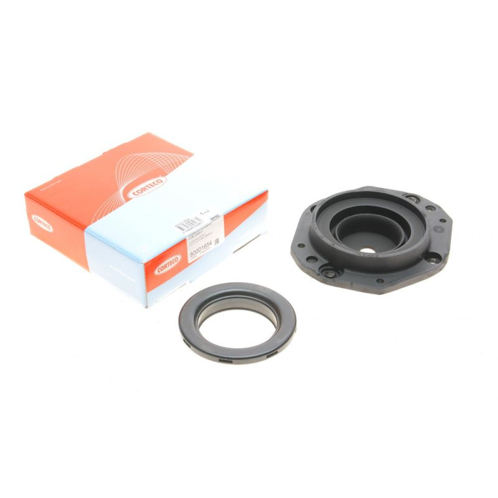 Подушка амортизатора переднього + підшипник Peugeot 306 93-02 80001654 CORTECO