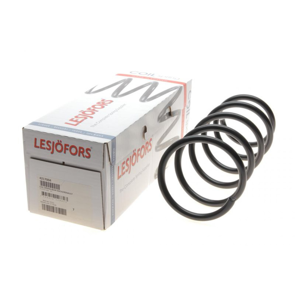 Пружина задня Dacia Duster 1.2TCe/1.5dCi/1.6 16V 4x4 10-18/Renault Duster 1.5dCi/1.6 16V 4x4 11- 4217004 LESJOFORS