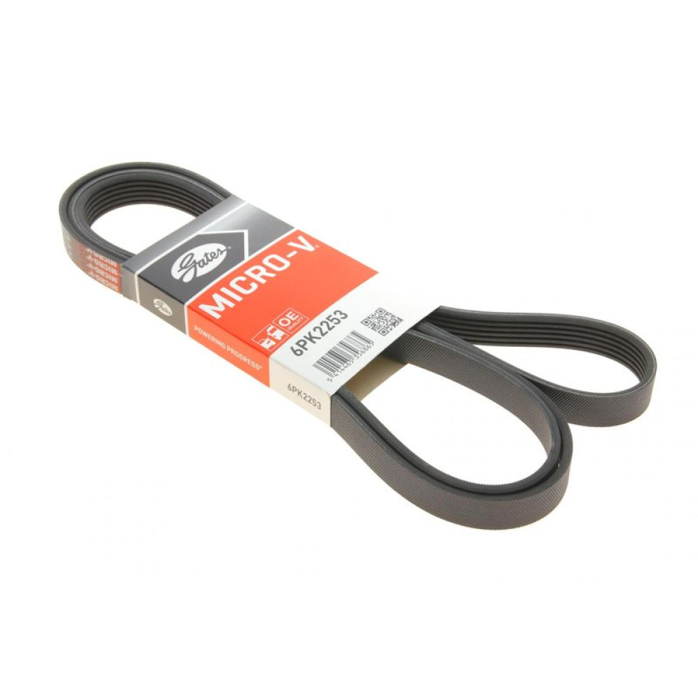 Ремінь генератора Mercedes C-class W202/E-class W211 2.2CDI/2.7CDI 98-09 6PK2253 GATES