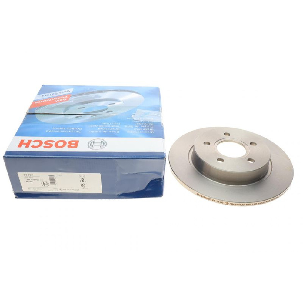 Диск тормозной задний Ford Focus III 10- 271x11 - 0 986 479 763 BOSCH