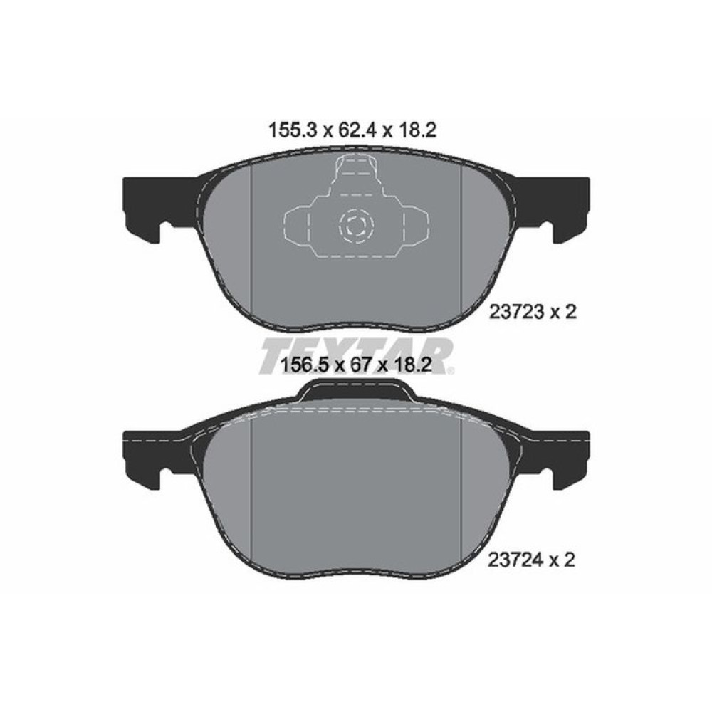 Колодки гальмівні передні Ford C-Max/Focus/Mazda 3/5 03- Teves Q+ - 2372301 TEXTAR