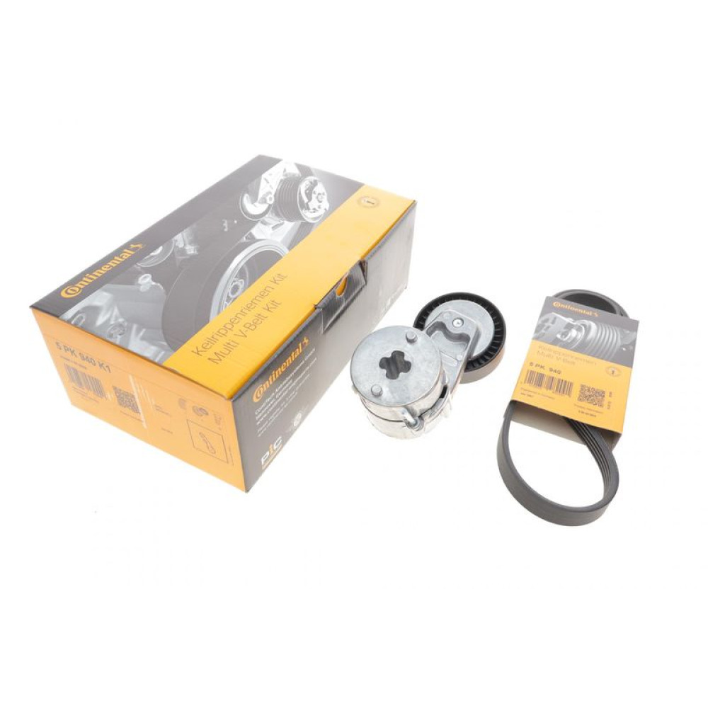 Комплект ремня генератора Opel Astra G/H/Combo/Vectra C/Zafira 1.4-1.8 16V 98- 5PK940K1 CONTINENTAL