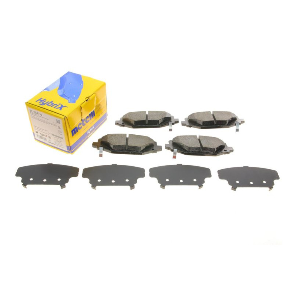 Колодки гальмівні задні Chrysler Grand Voyager 07-/Fiat Freemont 11- 22-0947-0 METELLI