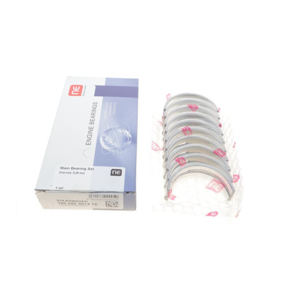 Вкладыши коренные Audi/VW 1.6/1.8/2.0 PN/RP/AAE/ABK/A +0.25 = 6050132500 180 050 0014 15 NPR