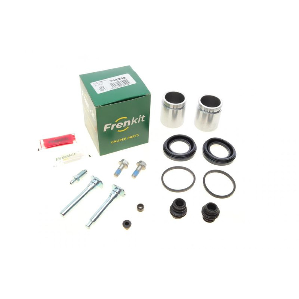 Ремкомплект супорта переднього Nissan X-Trail 01-13 d=44mm + 2 поршня/направляюча Akebono 744248 FRENKIT