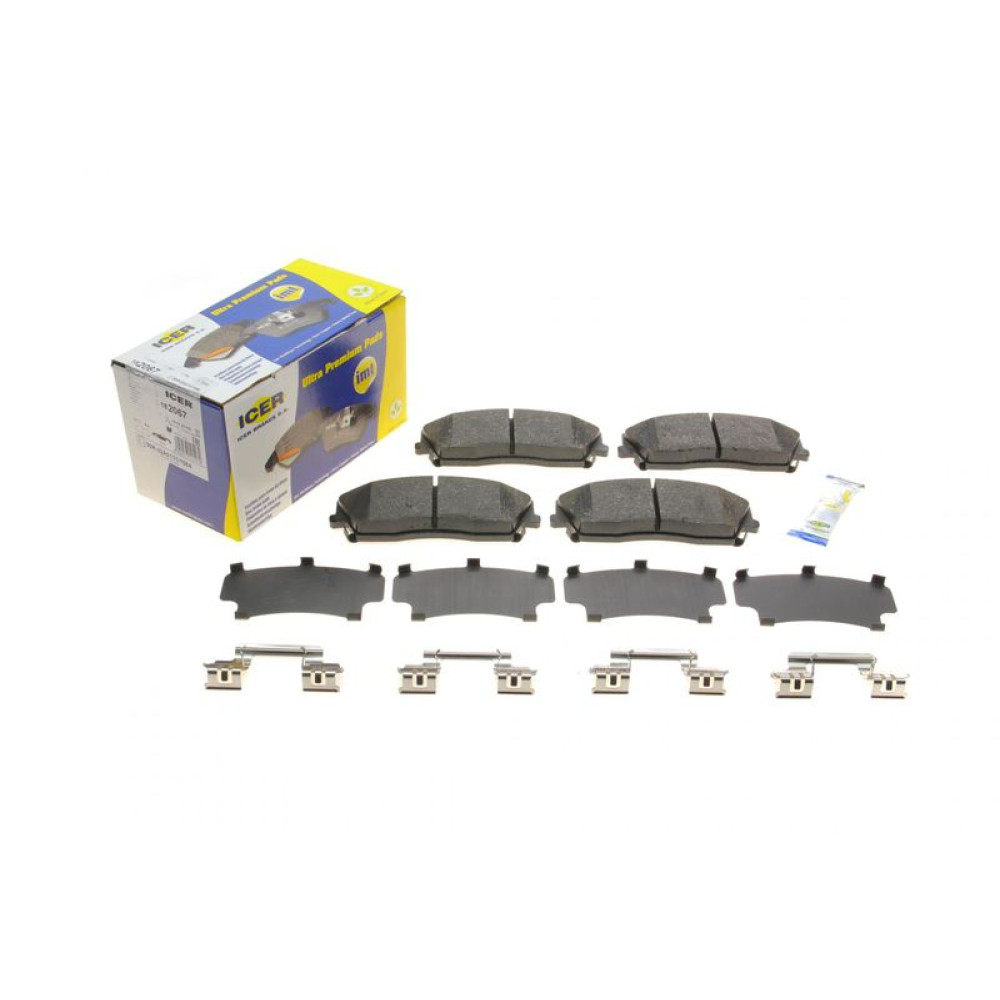 Колодки тормозные передние Chrysler 300C 04-/300 II 12-/Dodge Challenger 08-/Charger 05- 182067 ICER