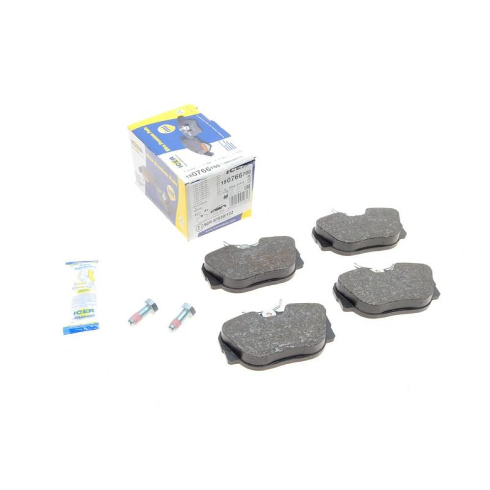 Колодки гальмівні передні BMW 3 E30 82-94/Z1 88-91 180766-700 ICER
