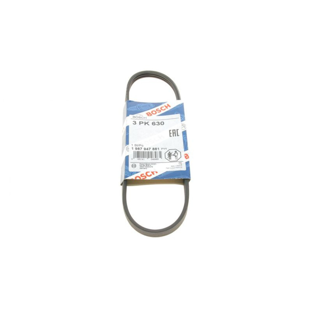 Ремінь генератора Toyota Avensis/Carina/Celica/Corolla 1.6 -01 3PK630 - 1 987 947 881 BOSCH