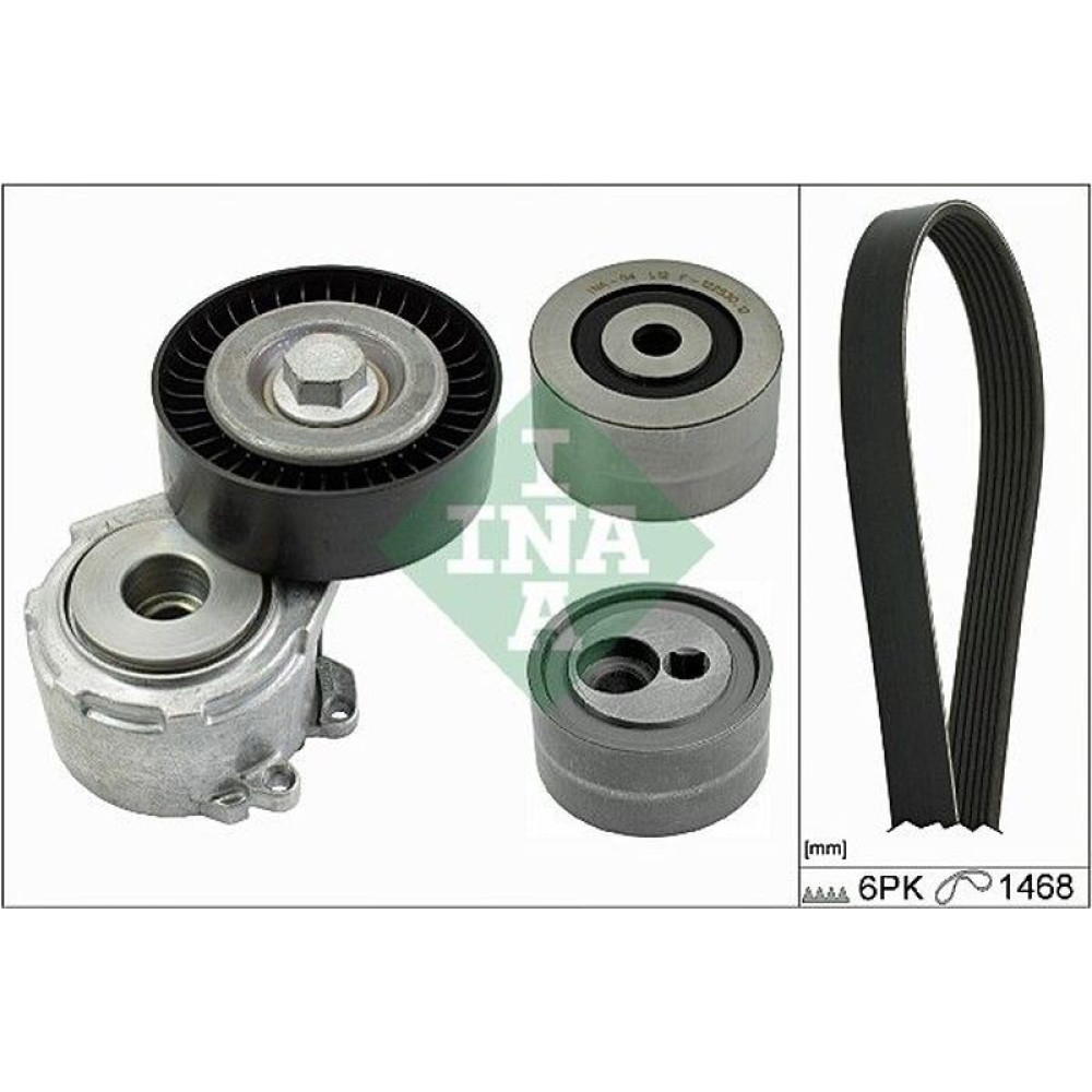 Комплект ремня генератора Fiat Scudo 2.0JTD 99- 6PK1468 529 0156 10 INA