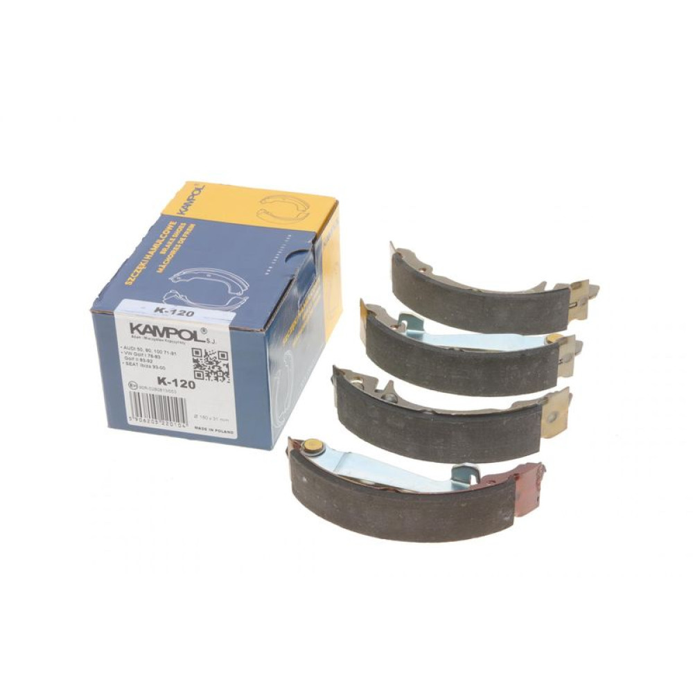 Колодки тормозные задние VW Golf/Passat -97/Polo -01 барабанные 180x31 K-120 KAMPOL