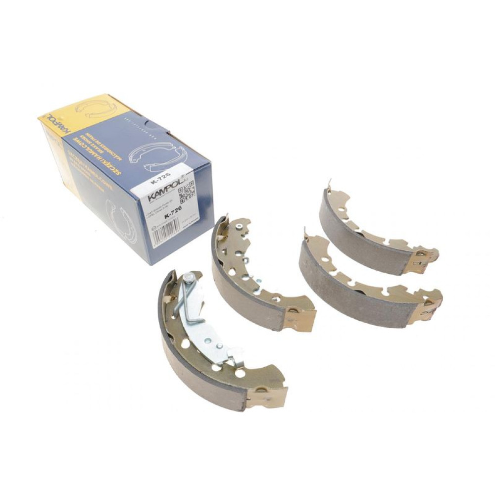 Тормозные колодки задние Opel Corsa 06-/Fiat Punto 99- барабанные 203x38 K-726 KAMPOL
