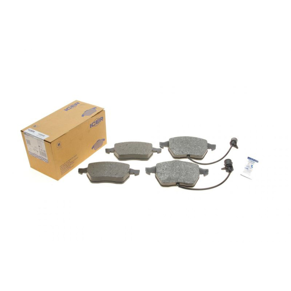 Колодки тормозные передние Audi 100 90-94/Audi A6 94-97 +датчики 180808 ICER