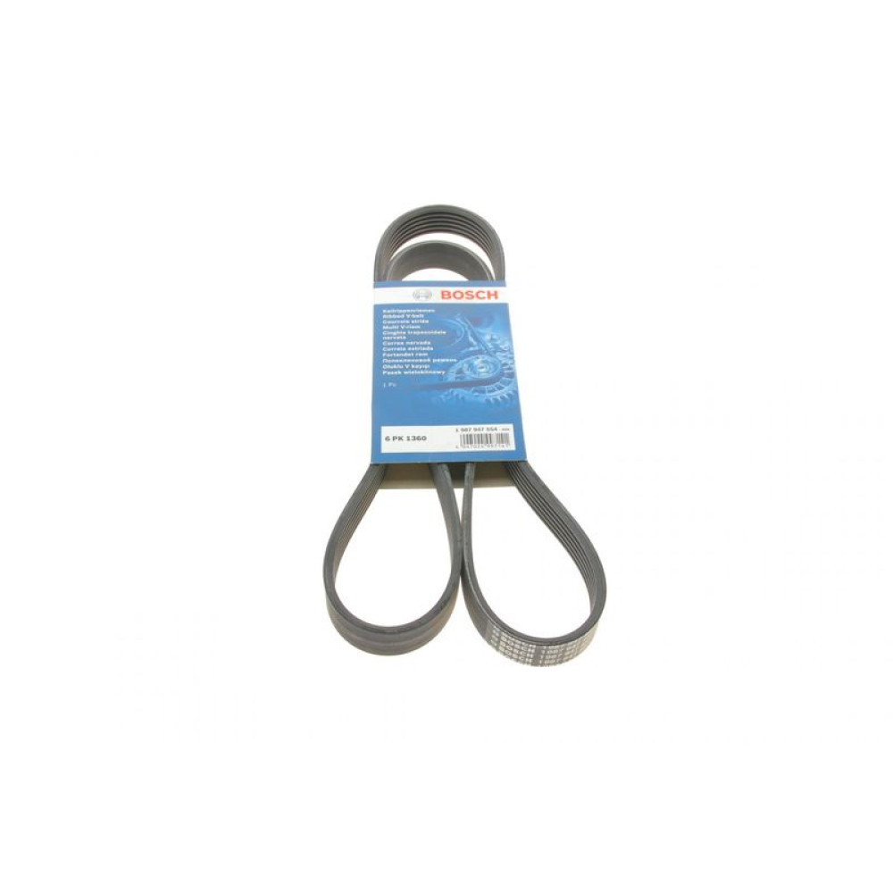 Ремень генератора Fiat Scudo 1.6D Multijet 07-/Ford Focus 1.8CDTi 04-12/Opel Corsa 06- 6PK1360 - 1 987 947 554 BOSCH