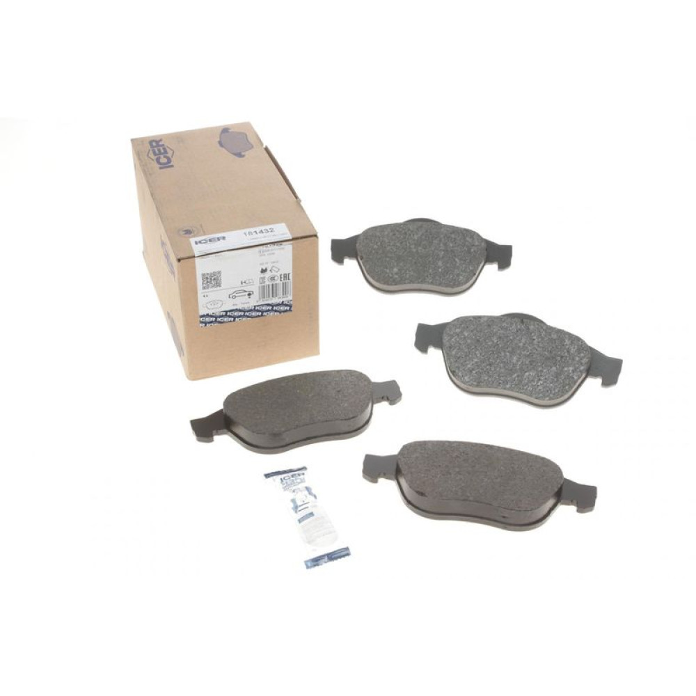 Колодки гальмівні передні Renault Laguna II 01-07/Scenic I 00-03 181432 ICER
