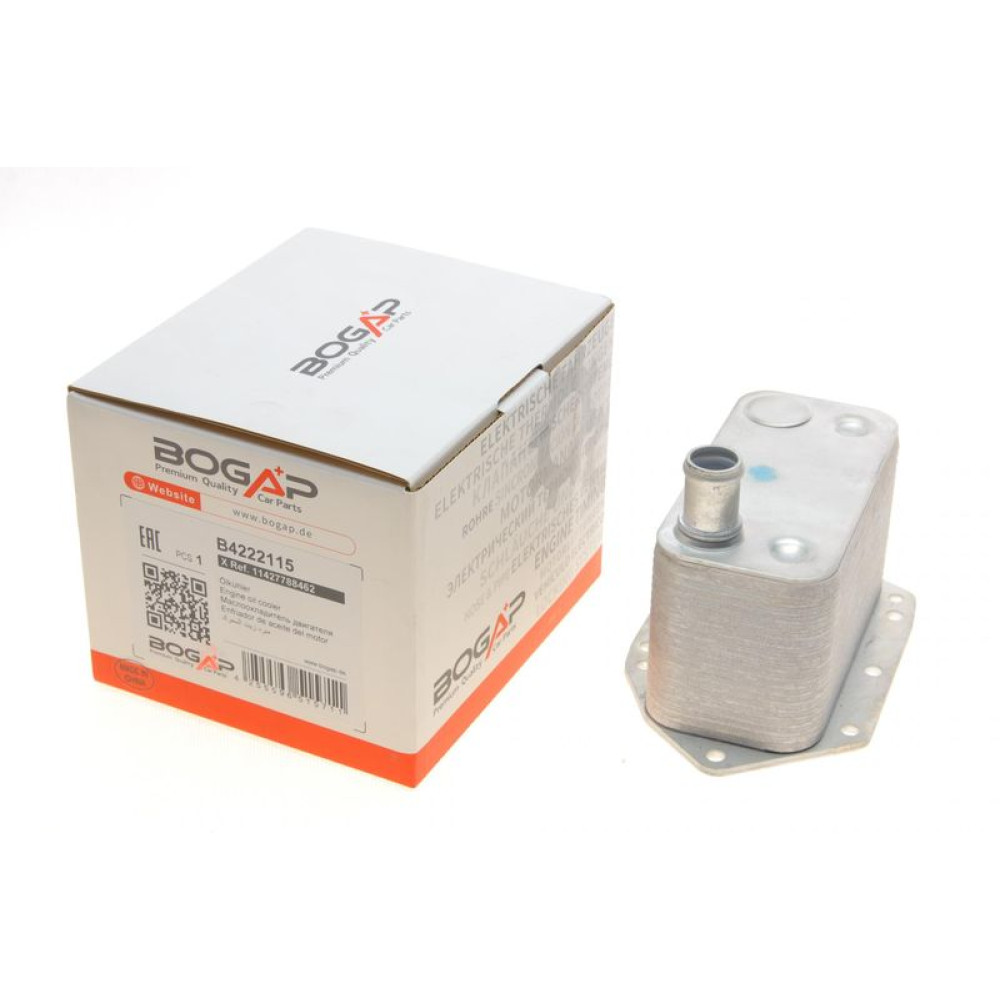 Радіатор масляний BMW 3/5/6/7/X3/X5/X6 N57 02-13 теплообменник B4222115 BOGAP