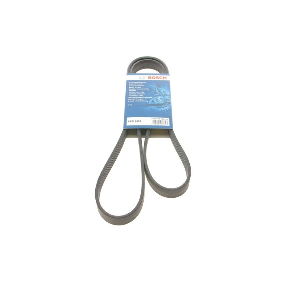 Ремень генератора Peugeot 206/Partner/Citroen Berlingo 1.1-1.6 02-/VW Fox/Polo 1.2 02-14 6PK1453 - 1 987 945 728 BOSCH
