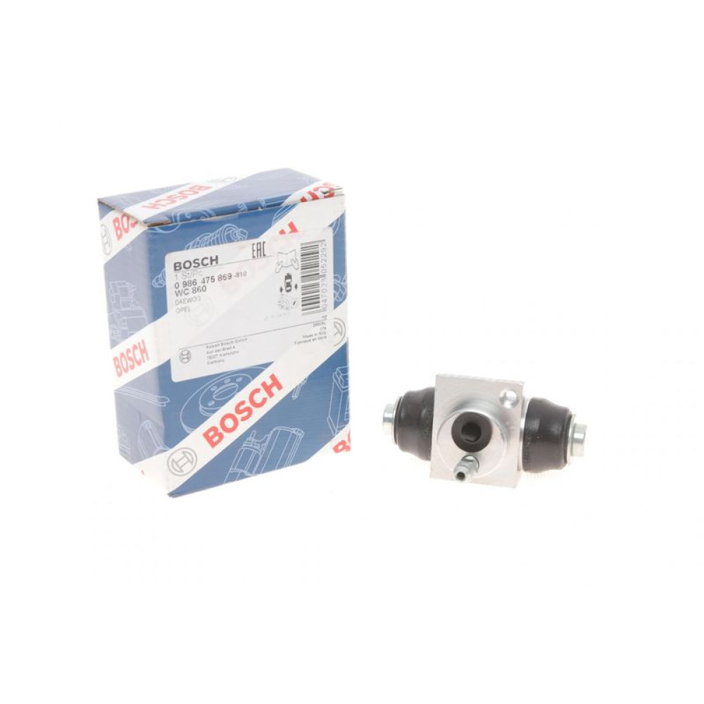 Цилиндр тормозной задний Daewoo Lanos/Sens 97-/Opel Astra H/Combo 04-/Vectra B 95-03/Zafira 99-05 - 0 986 475 869 BOSCH Цилиндр тормозной задний Daewoo Lanos/Sens 97-/Opel Astra H/Combo 04-/Vectra B 95-03/Zafira 99-05 - 0 986 475 869 BOSCH