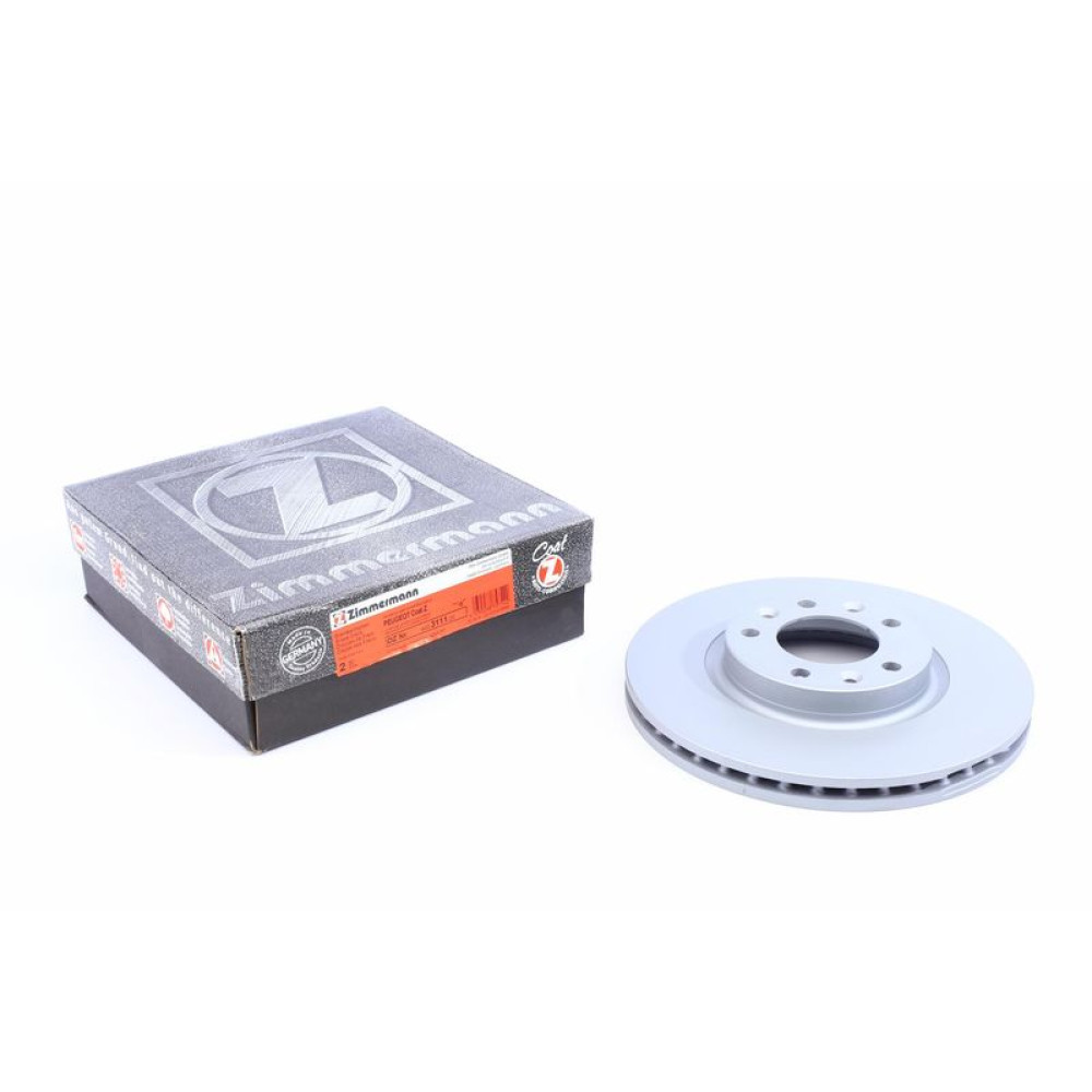 Диск гальмівний передній Peugeot 407 04-10/Opel Combo 18- /508 10-18 283x26 з покр. вентильований - 440.3111.20 ZIMMERMANN