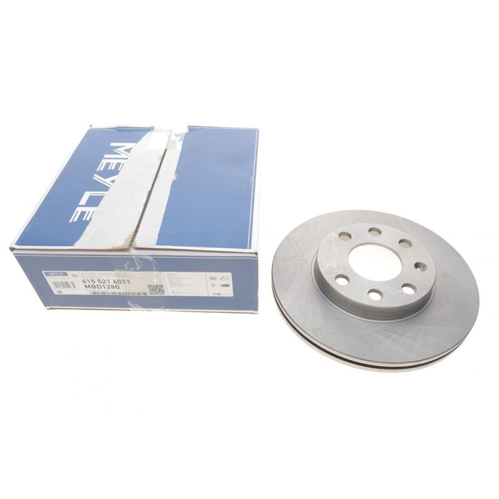 Диск тормозной передний Opel Astra F/Kadett E 91- 236x20 - 615 521 6011 MEYLE