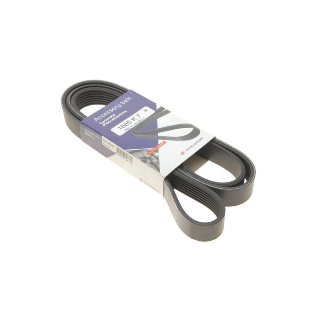 Ремінь генератора Opel Vivaro 2.0 CDTI 06-/Movano B 2.3 CDTI/Renault Master 2.3dci 10- 7PK1685 1685 K 7 HUTCHINSON