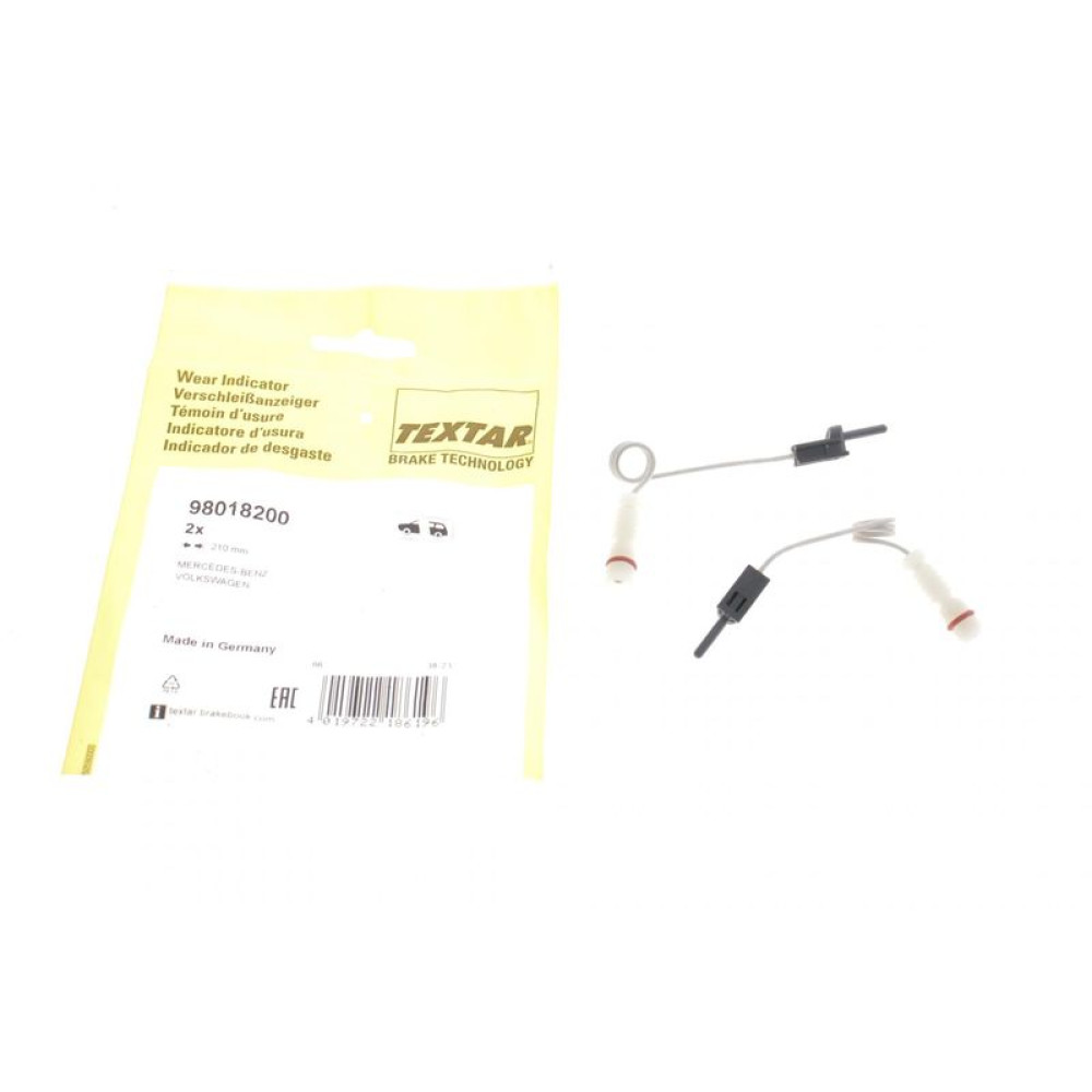 Датчик зносу гальмівних колодок Mercedes Sprinter 96- к-кт 2шт - 98018200 TEXTAR