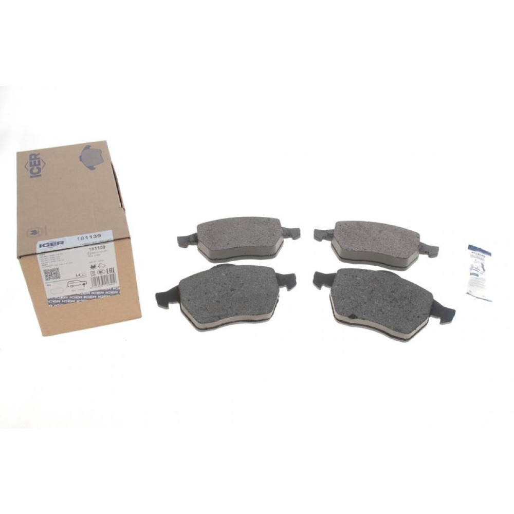 Колодки гальмівні передні Ford Galaxy 95-15/Seat Alhambra 96-10/VW Sharan 95-10 181139 ICER