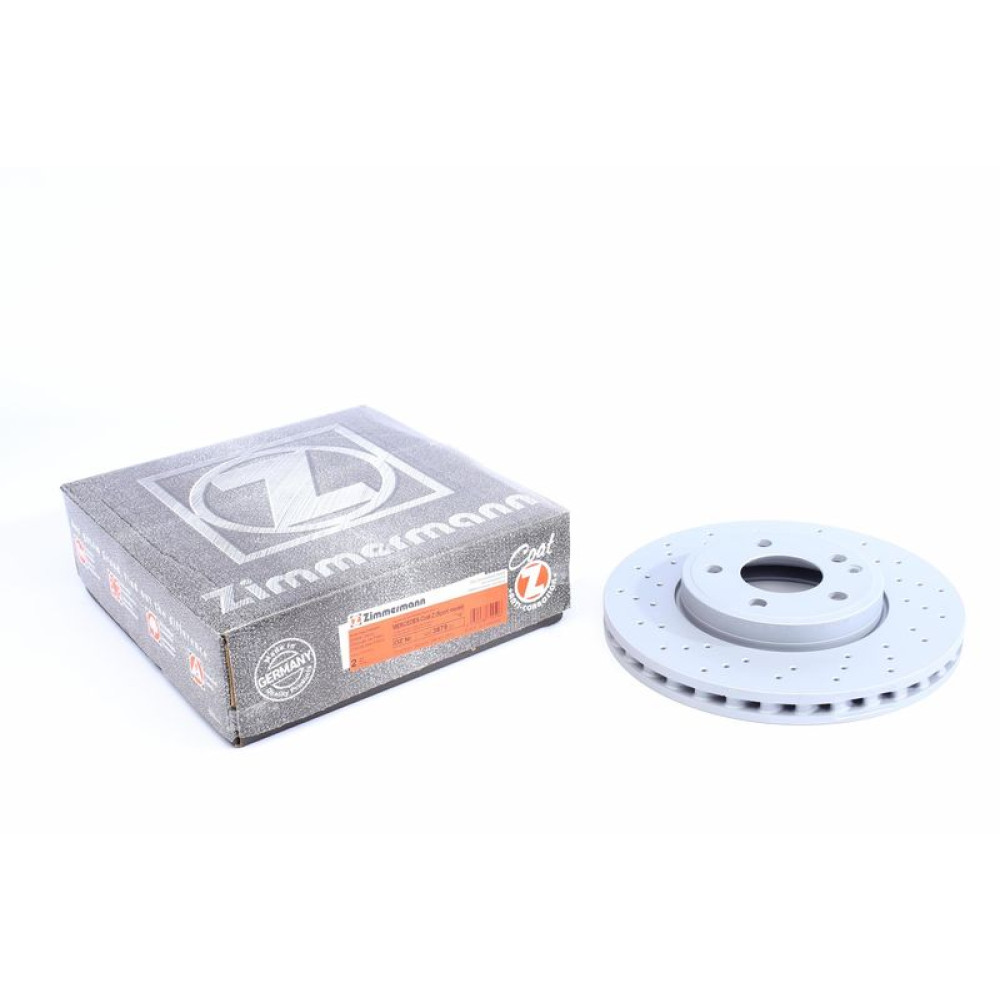 Диск тормозной передний Mercedes A-class W176/B-class W246/W242 11-295x28с покрвент с отверстиями - 400.3679.20 ZIMMERMANN