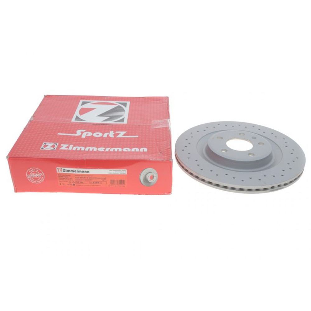 Диск тормозной задний Audi A6/A7 Sportback 10-330x22 с покрытием с отверстием вент. - 100.3358.52 ZIMMERMANN