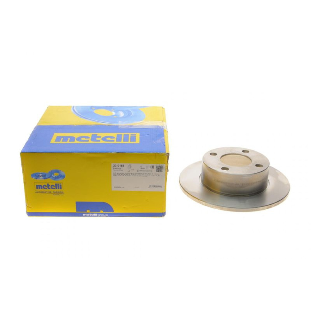 Диск гальмівний задній Audi 80 86-96/Audi 90 84-91/Audi 100 82-90 245x10 повний 23-0185 METELLI