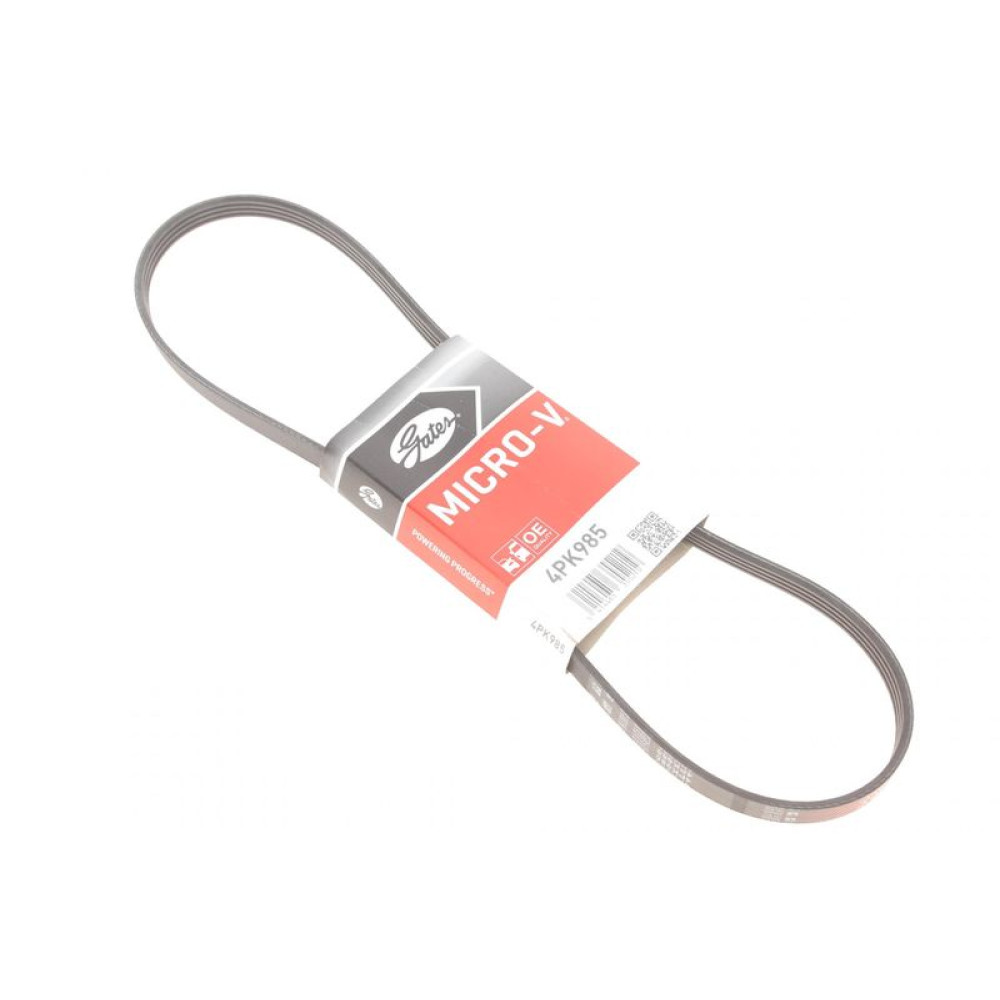 Ремень генератора Fiat Ducato 2.3JTD 02-/Mitsubishi L400/Lancer V/Outlander II 2.0-3.0 94-05 4PK985 GATES