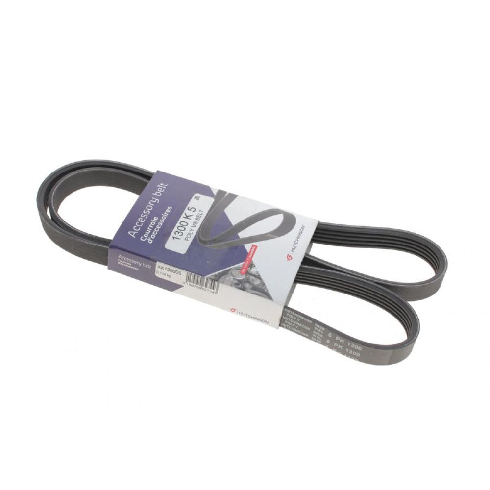 Ремень генератора VW Passat B5/Audi A4/A6 1.6/1.8 95- 5PK1300 1300 K 5 HUTCHINSON