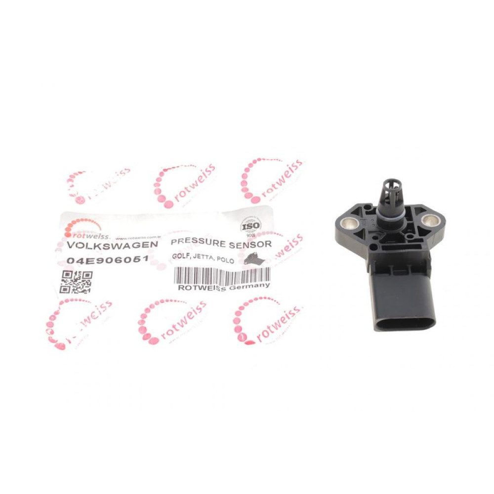 Датчик тиску наддува VW Caddy 2.0 TDI 07-10/T5 2.5 TDI 03-09/Crafter 2.5 TDI 06- всередині OE VAG - 04E906051 ROTWEISS