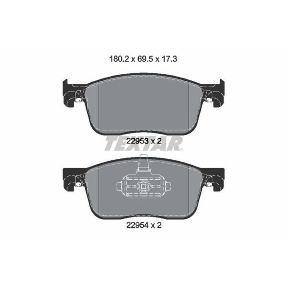 Колодки тормозные передние Citroen Jumpy/Peugeot Expert 16- Teves Q+ - 2259301 TEXTAR