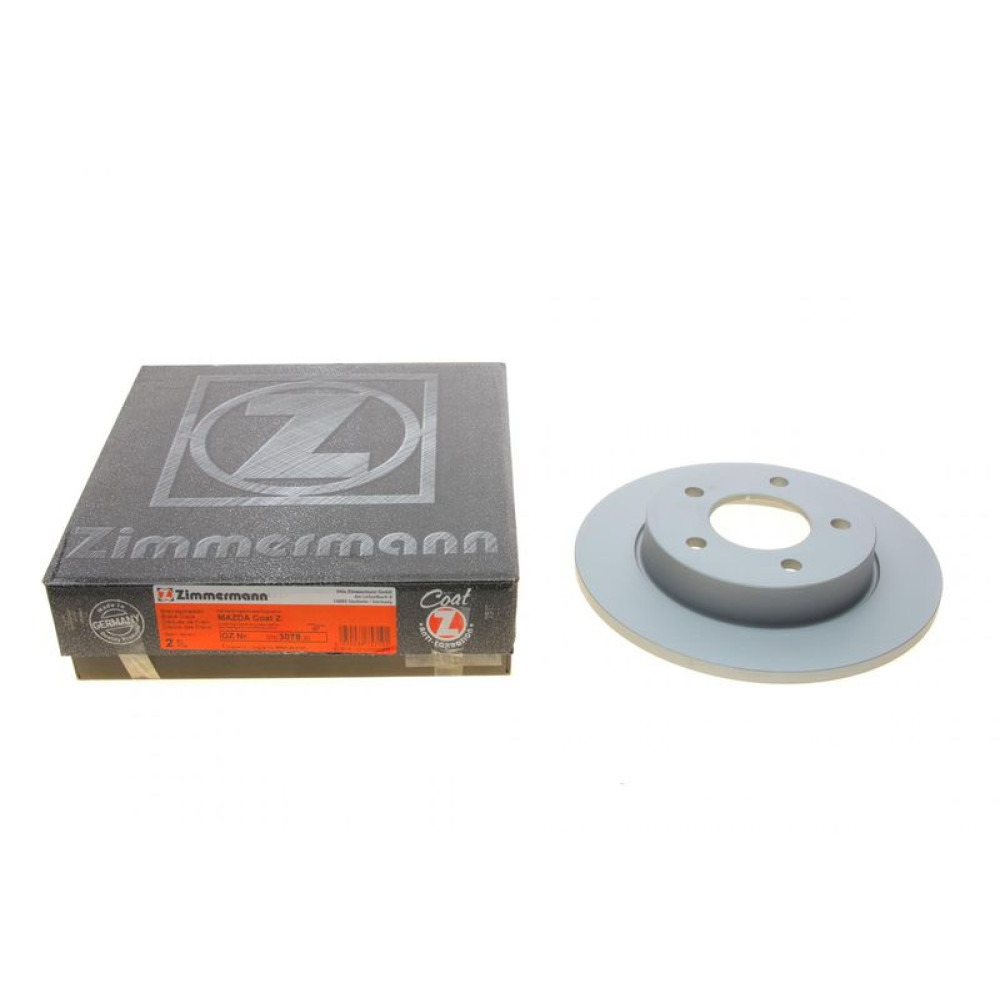 Диск гальмівний задній Mazda 3 1.3-2.2 MZR 04-14 265x11 - 370.3078.20 ZIMMERMANN