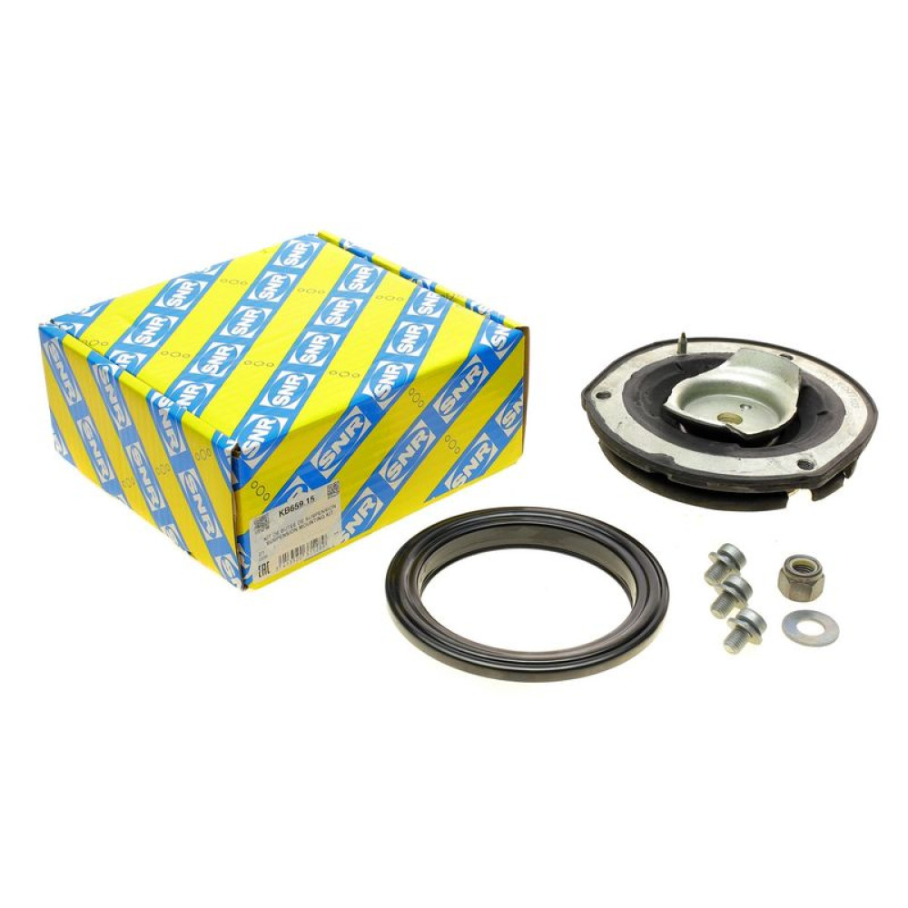 Подушка амортизатора переднього + підшипник Peugeot 406 95-04 - KB659.15 SNR