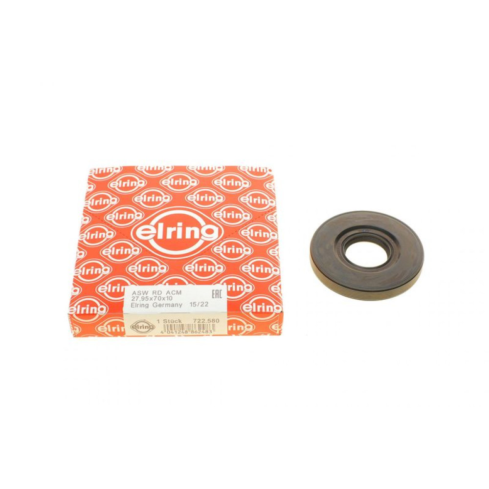 Сальник півосі Renault Kangoo 98- 27.95x70x10 722.580 ELRING