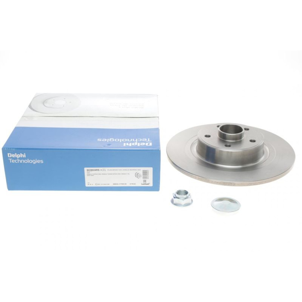 Диск гальмівний задній Renault Espace 02- 300x11 +ABS з підшипником BG9024RS DELPHI