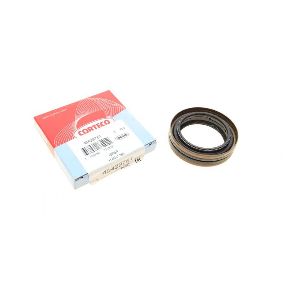 Сальник коленвала 41x57x7 49429781 CORTECO