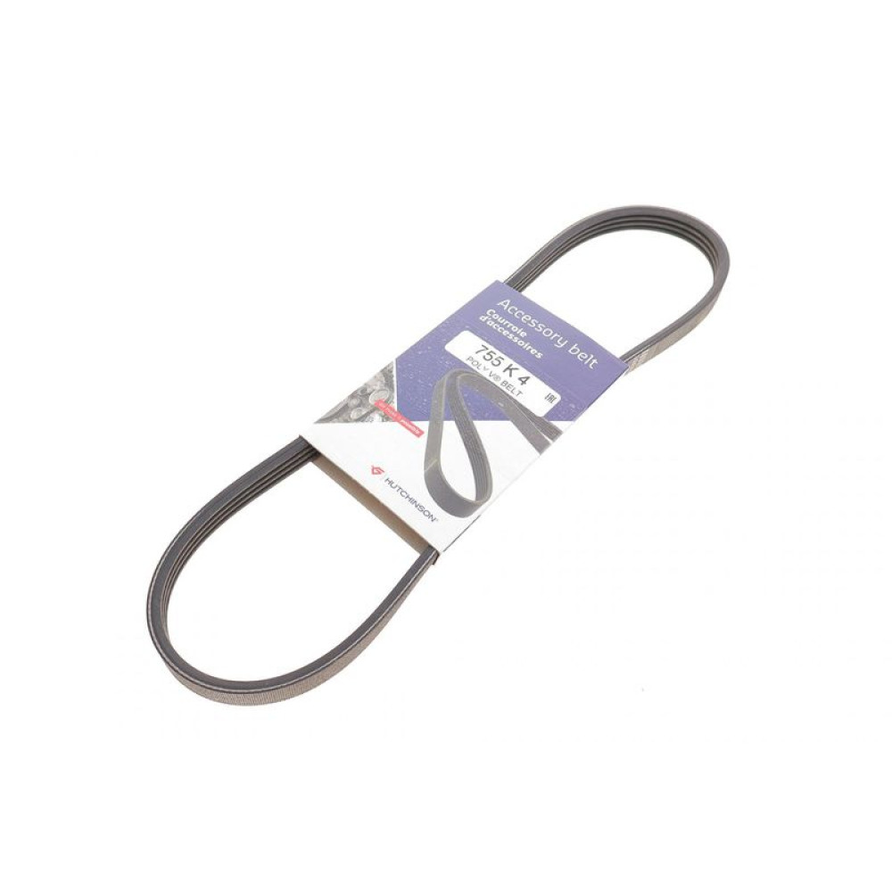 Ремень генератора Fiat Ducato 1.9D/TD 94-02 4PK755 755 K 4 HUTCHINSON
